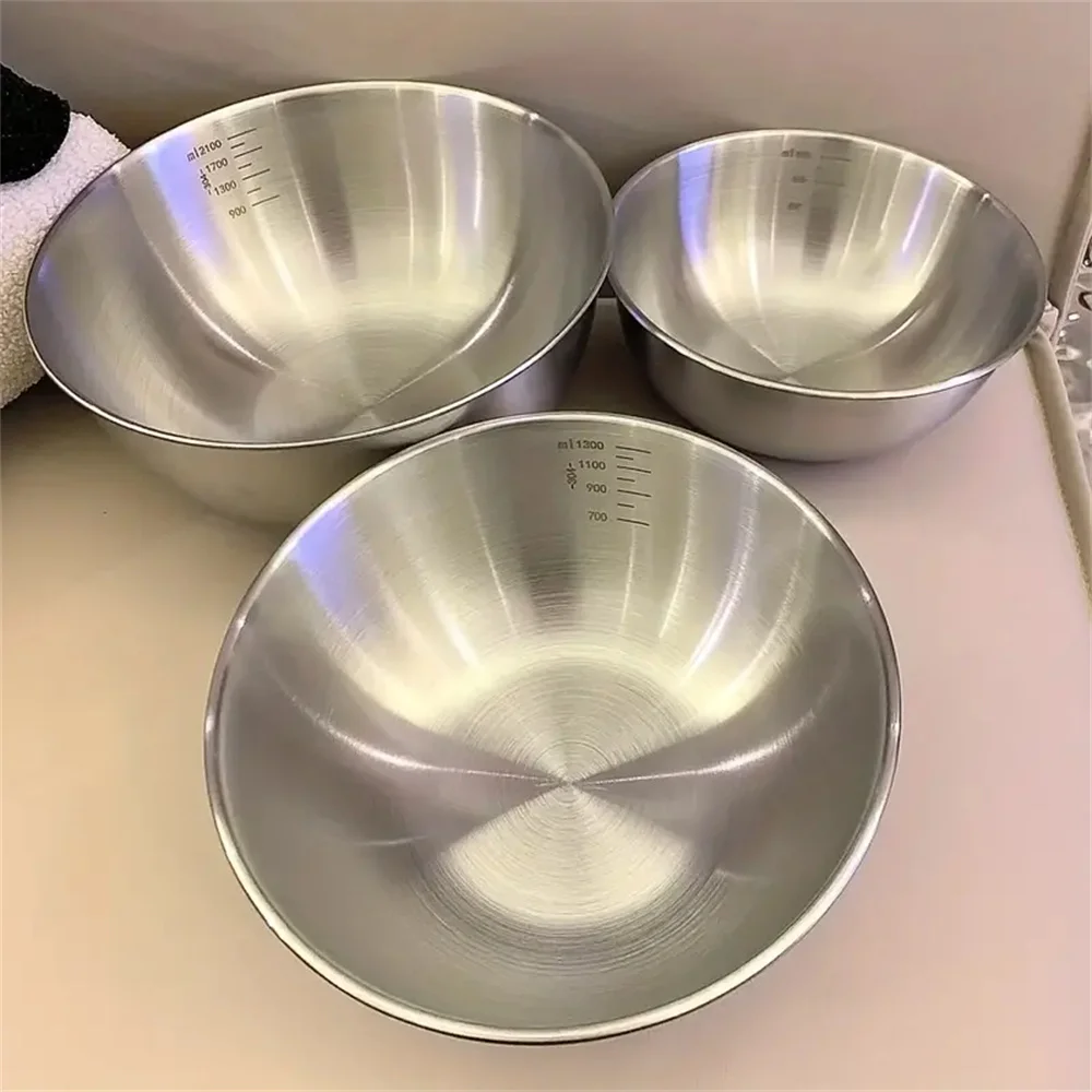 Baking Kitchen Set - 1-3개 스테인리스 스틸 볼 세트(계량 눈금